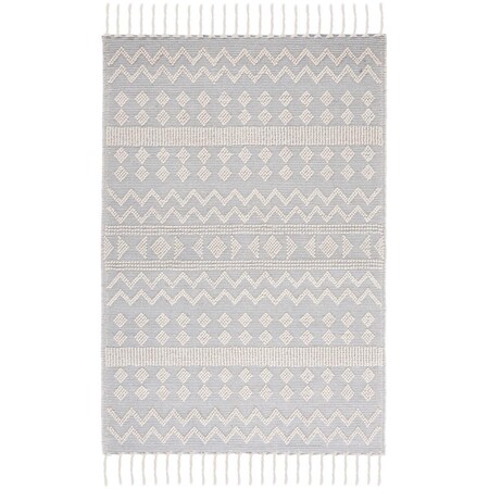 Safavieh 5 x 8 ft. Rectangle Natura Area Rug Ivory & Light Blue NAT342A-5